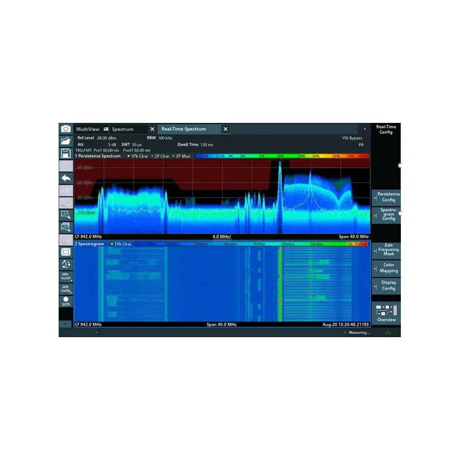 Aplicación de Medición de Espectro en Tiempo Real Rohde & Schwarz FPL1-K41R