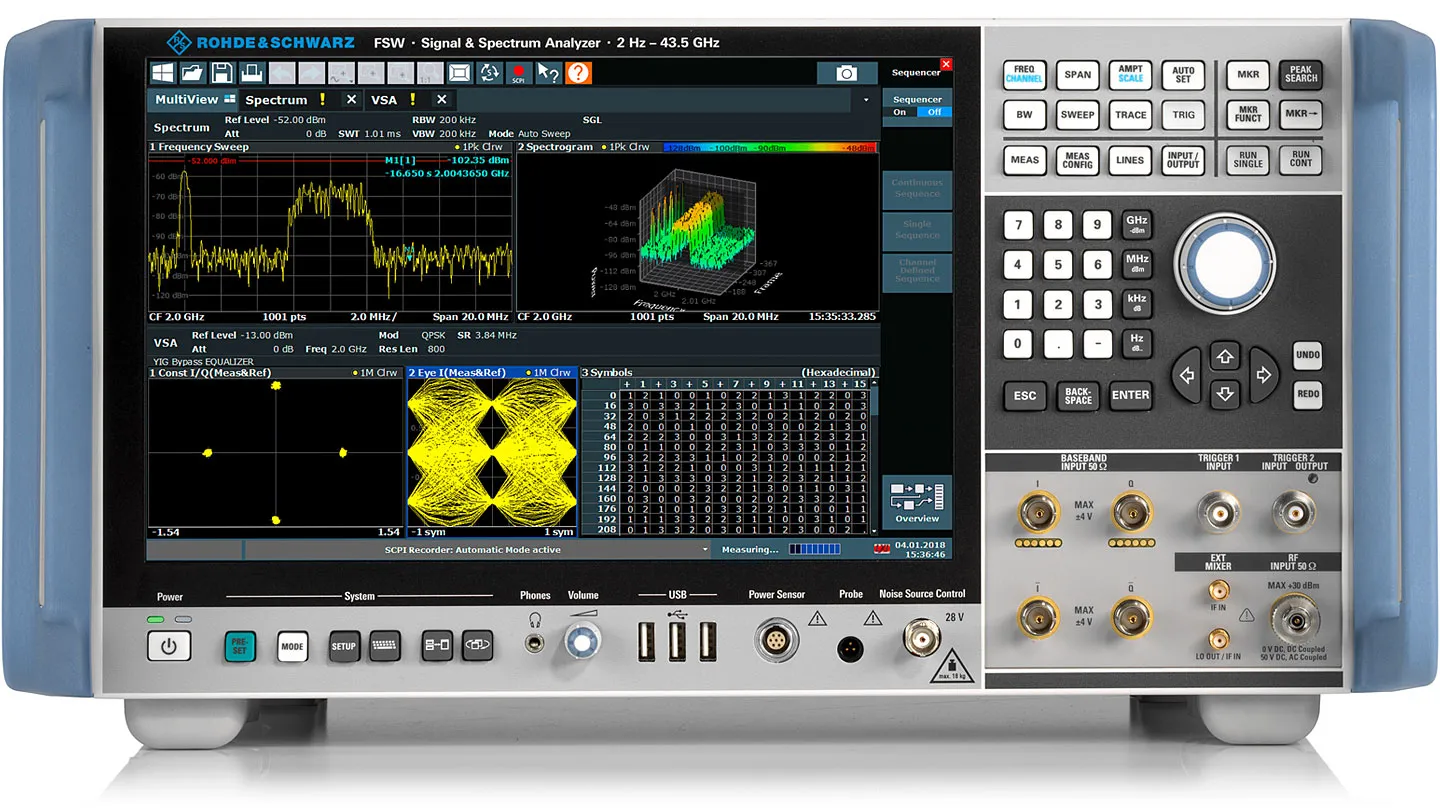 Analizador de Señales y Espectro Rohde & Schwarz FSW43