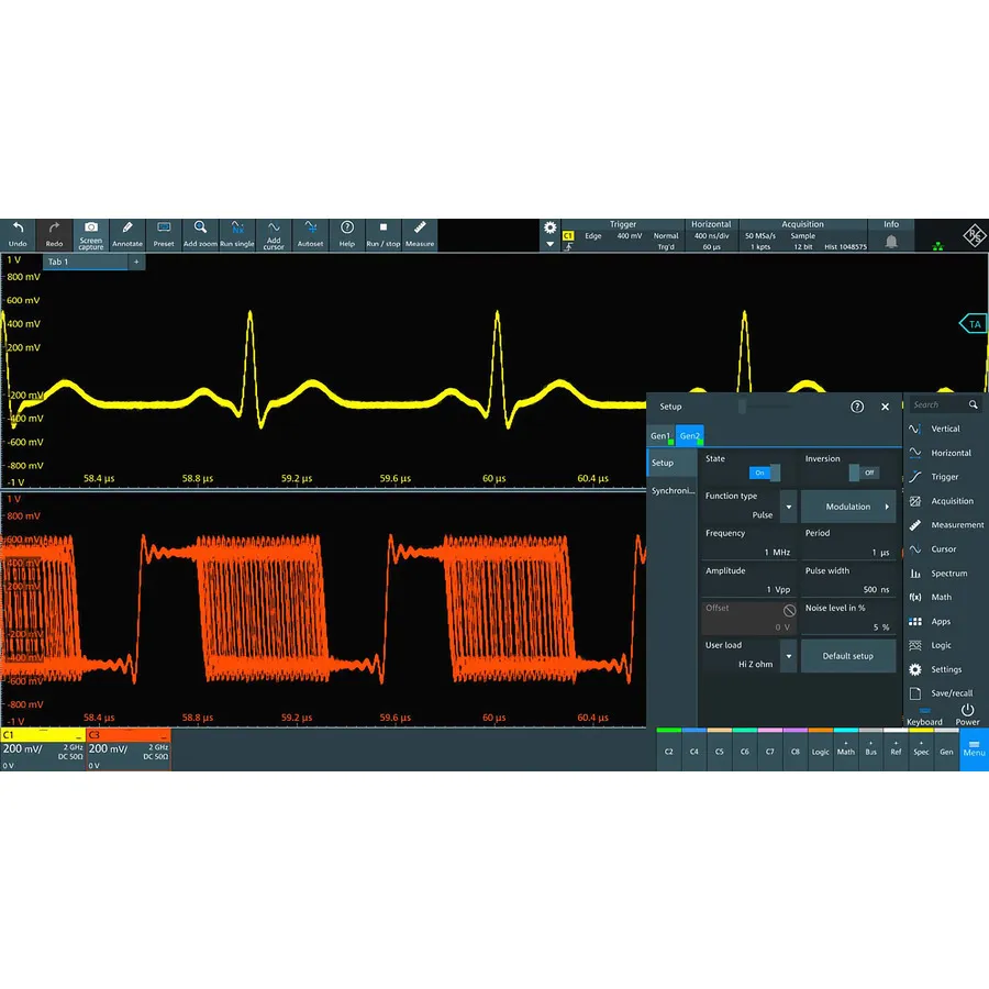 Opción de Generador de Forma de Onda Arbitraria Rohde & Schwarz MXO3-B6