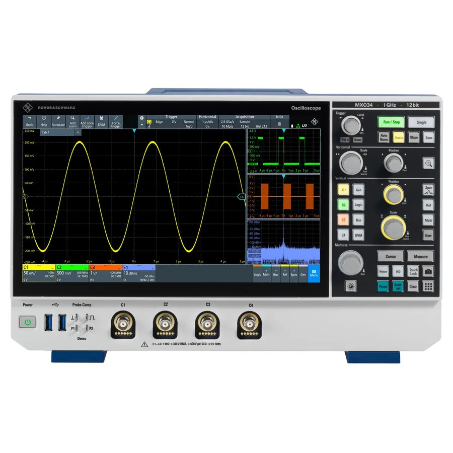Rohde & Schwarz MXO34-10PK Osciloscopio de Señales Mixtas