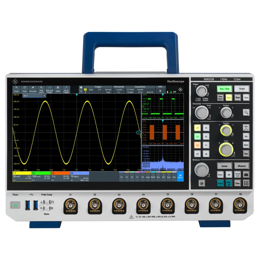 Rohde & Schwarz MXO38-3PK Osciloscopio de Señales Mixtas