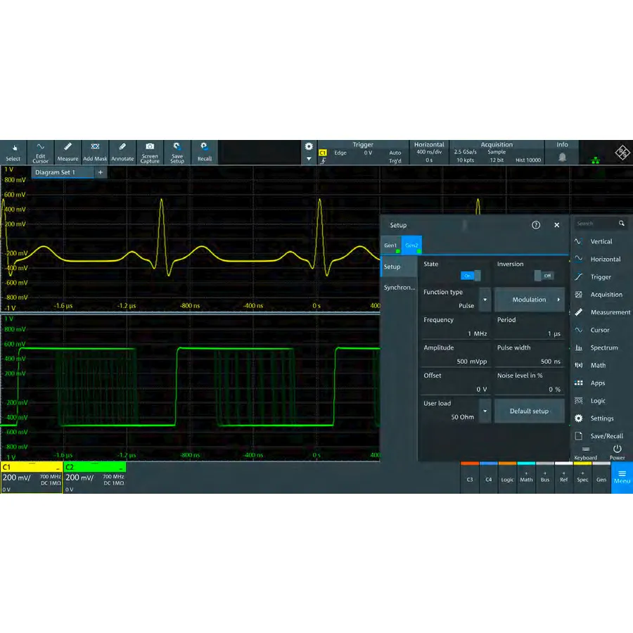 Opción Rohde & Schwarz MXO4-B6 Generador de Ondas Arbitrarias