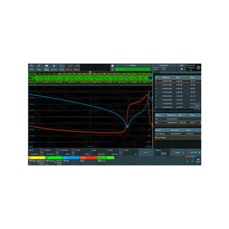 Opción Rohde & Schwarz MXO4-K36 Análisis de Respuesta en Frecuencia