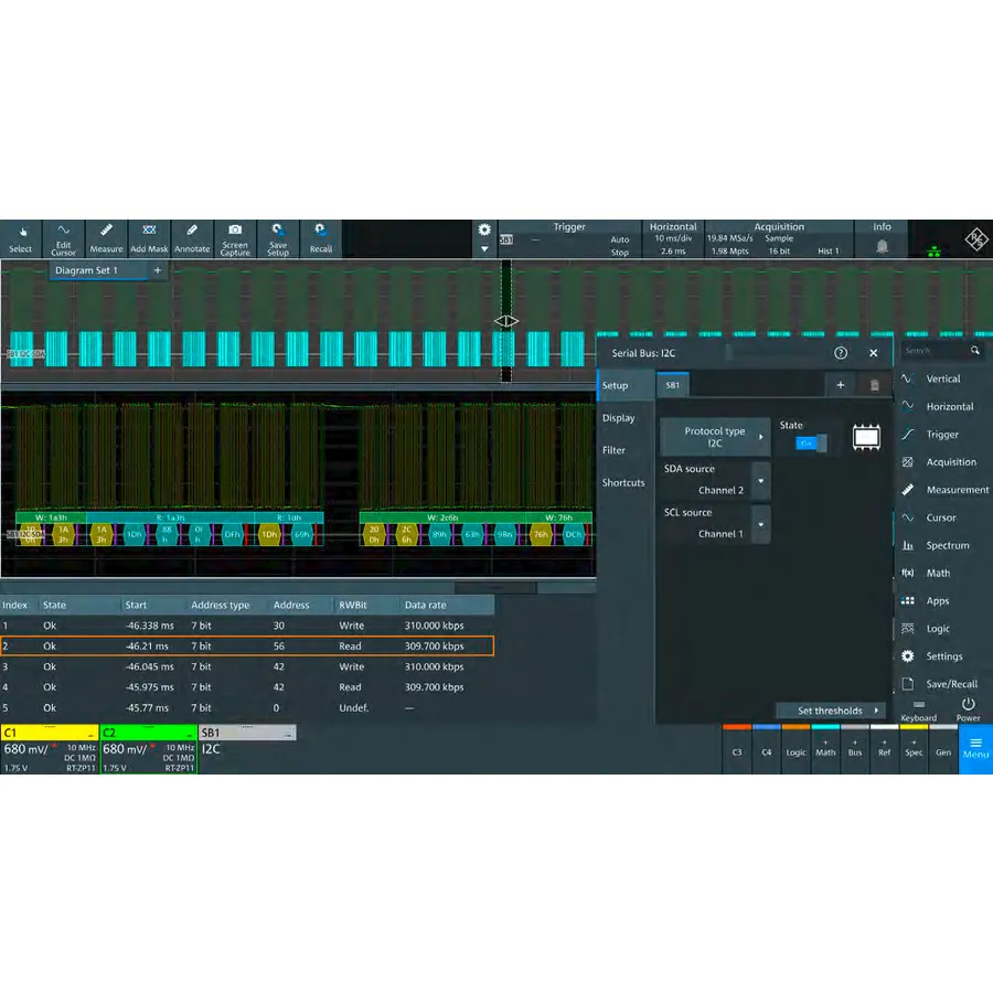 Paquete de Aplicaciones Rohde & Schwarz MXO4-PK1