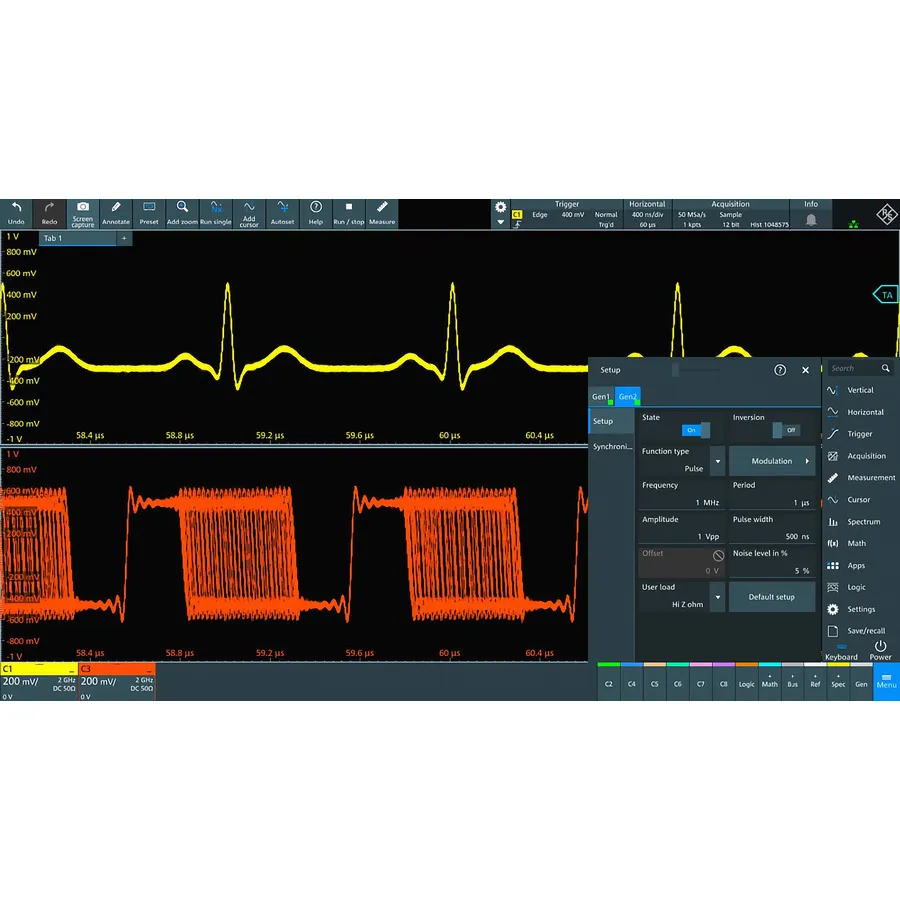 Rohde & Schwarz MXO5C-B6 Opción de Generador de Forma de Onda Arbitraria