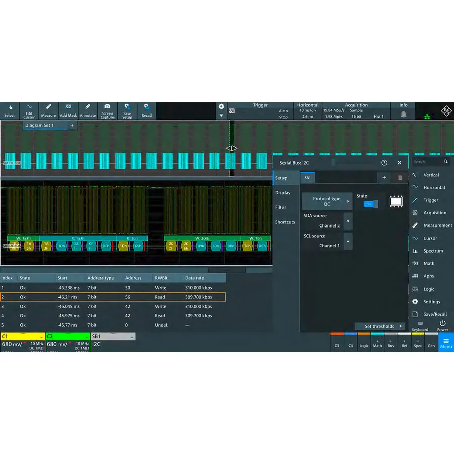 Paquete de Aplicaciones Rohde & Schwarz MXO5C-PK1