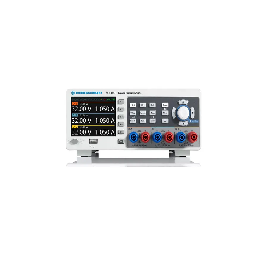 Paquete Rohde & Schwarz NGE103B de Fuente de Alimentación DC de Triple Salida