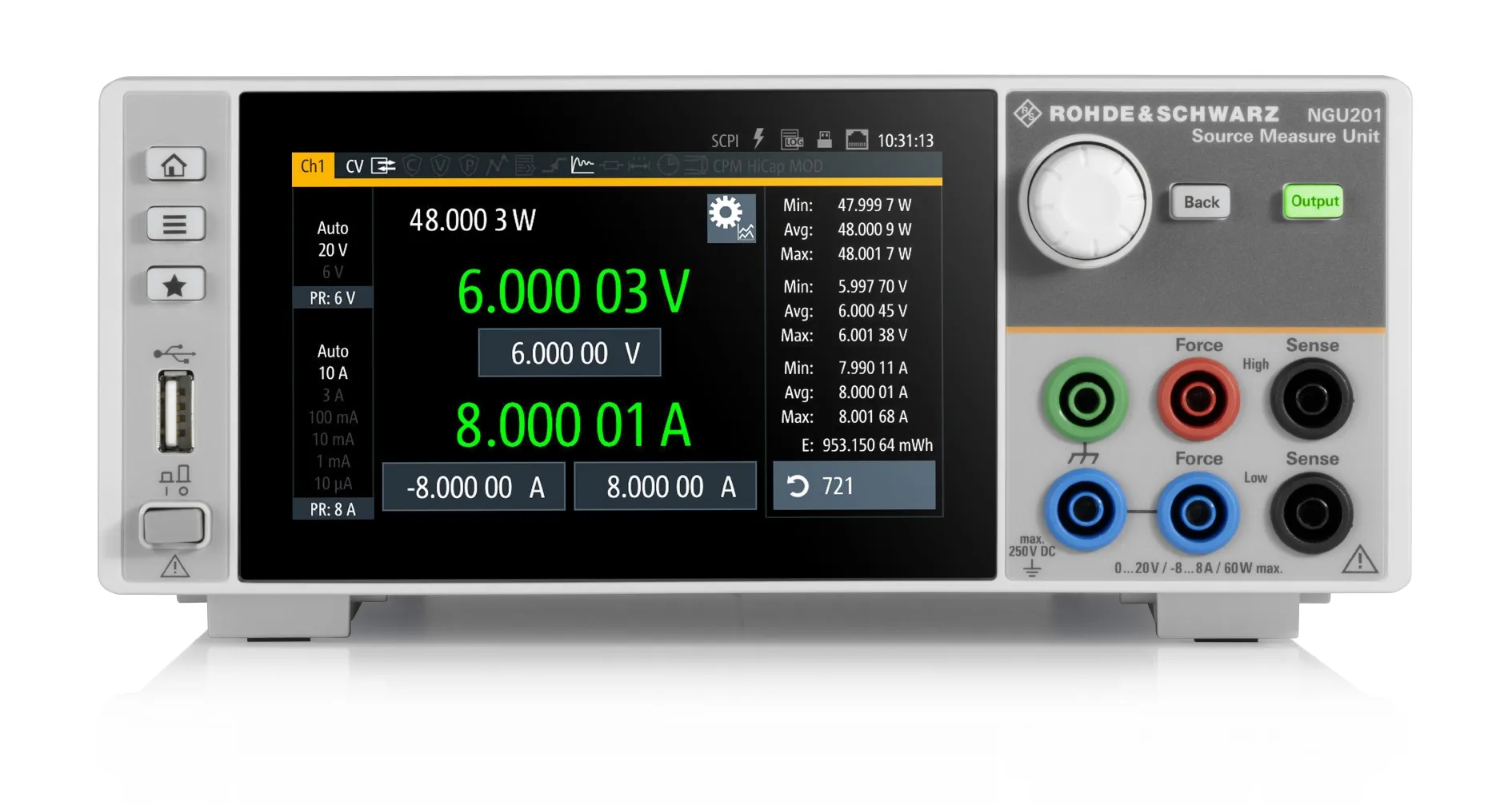 Rohde & Schwarz NGU201COM Unidad de Medición y Fuente