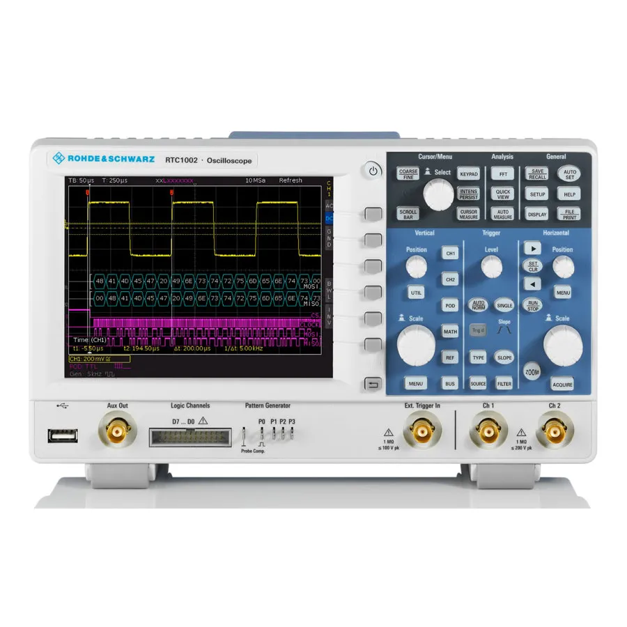 Paquete Educativo Osciloscopio Digital Rohde & Schwarz RTC1002EDU