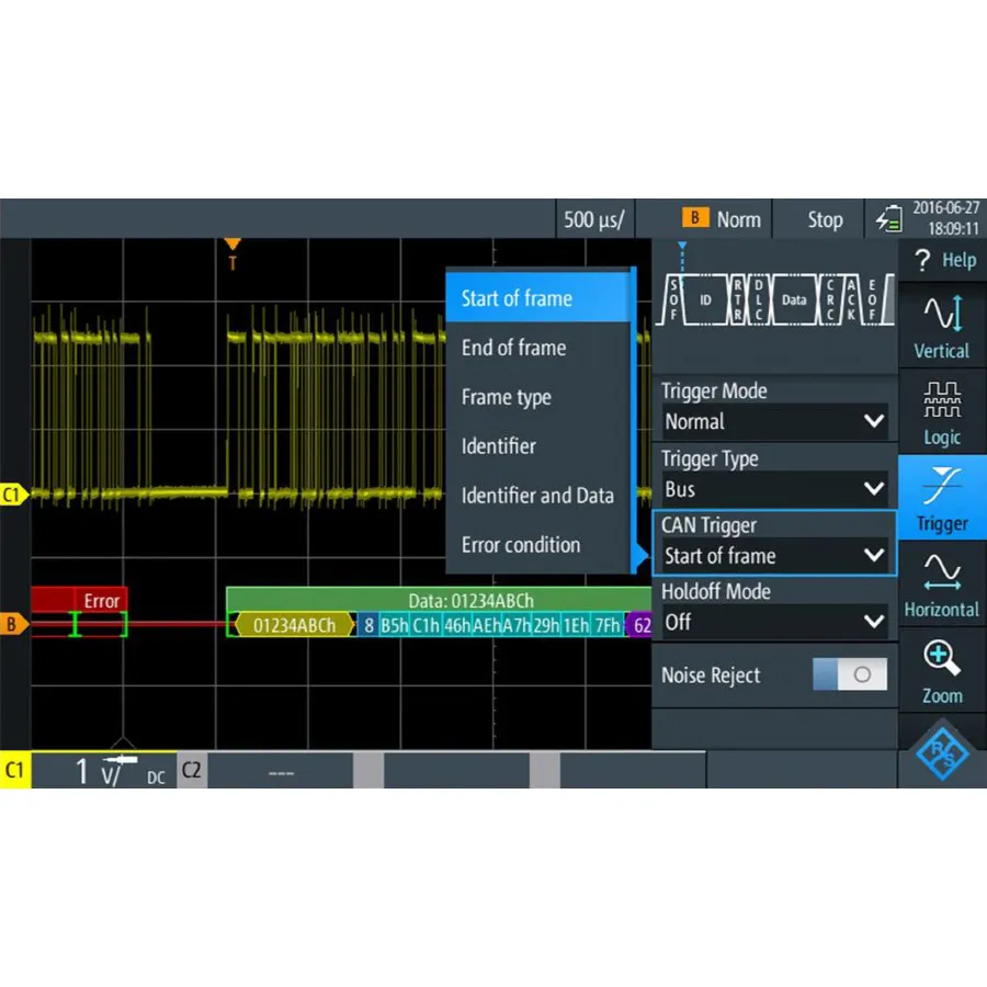 Rohde & Schwarz RTM-K3 Paquete de Activación y Decodificación CAN/LIN