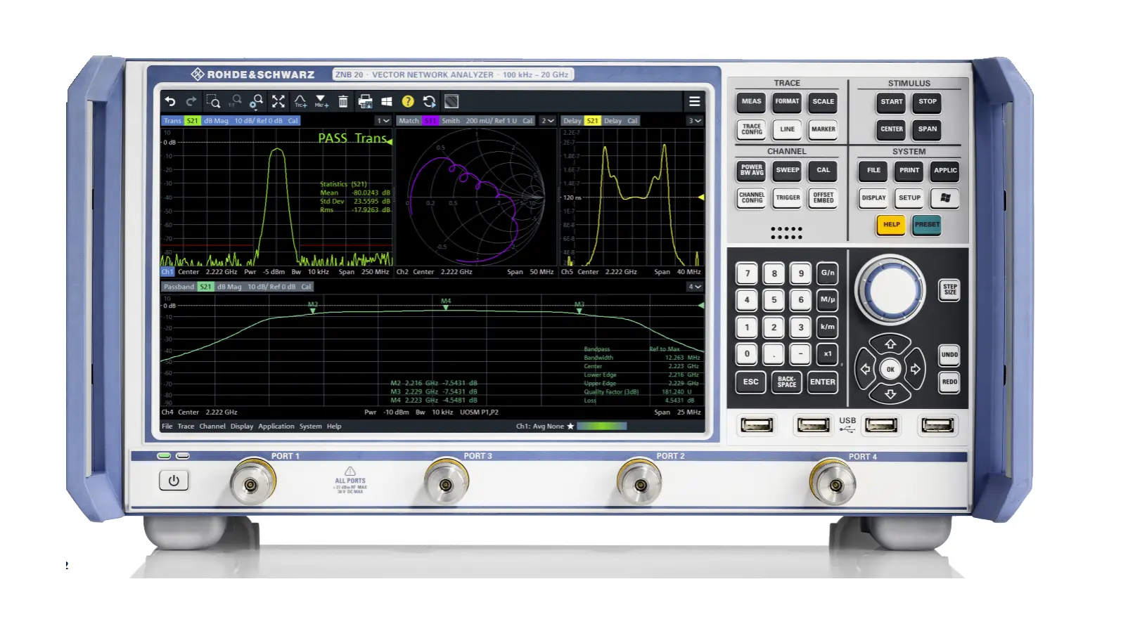 Analizador de Redes Vectorial Rohde & Schwarz ZNB43 de 4 Puertos