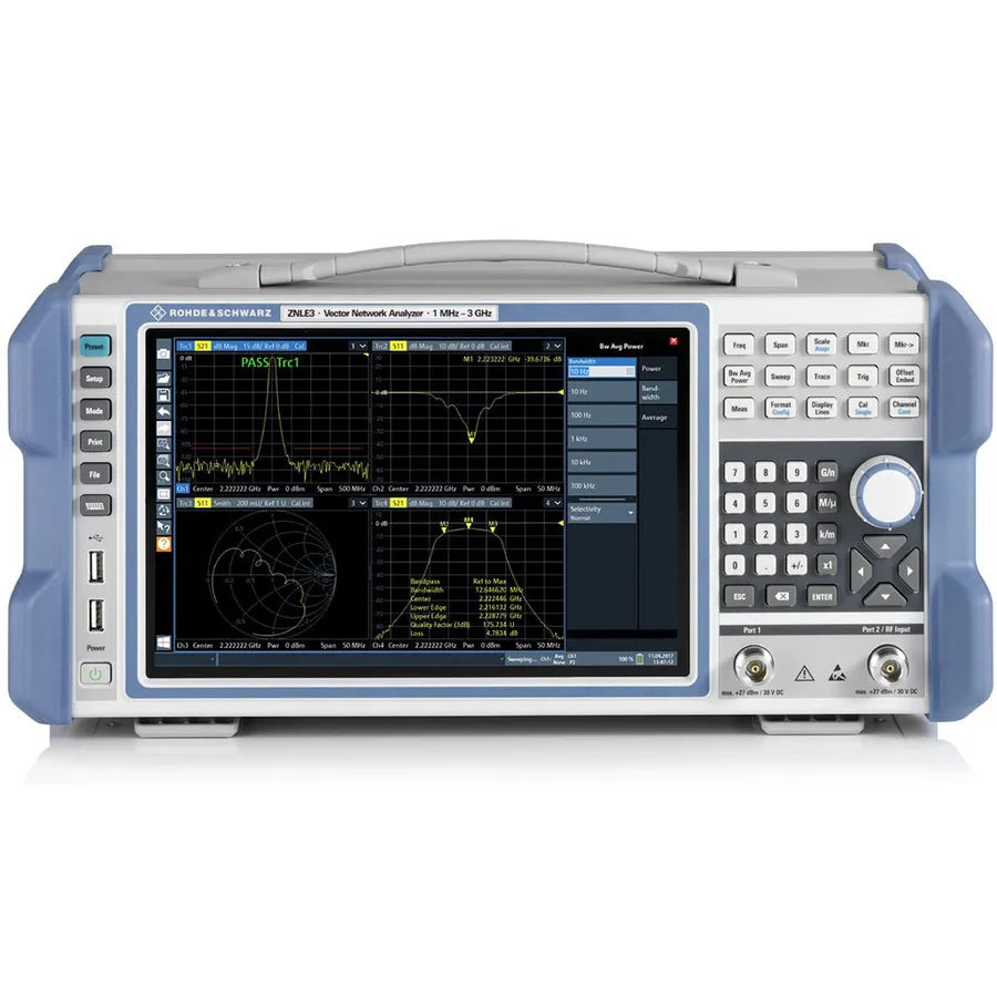 Paquete Rohde & Schwarz ZNLE3-COM Analizador de red de vectores