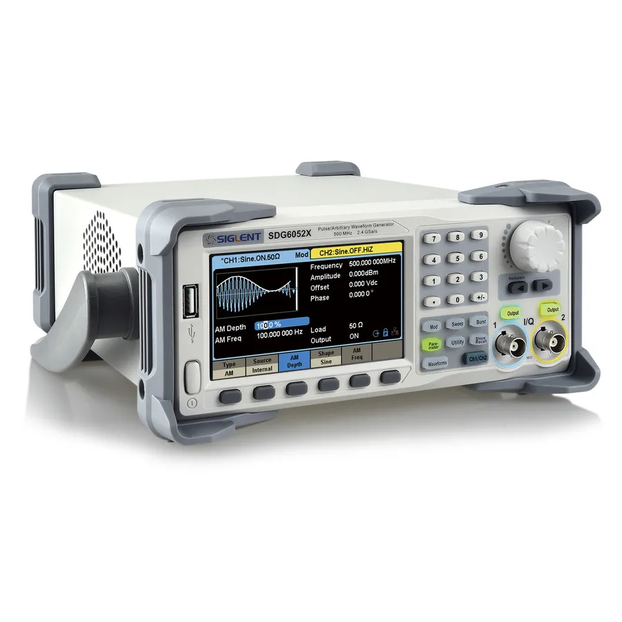 Generador de Funciones/Ondas Arbitrarias de Dos Canales Siglent SDG6052X 500MHz