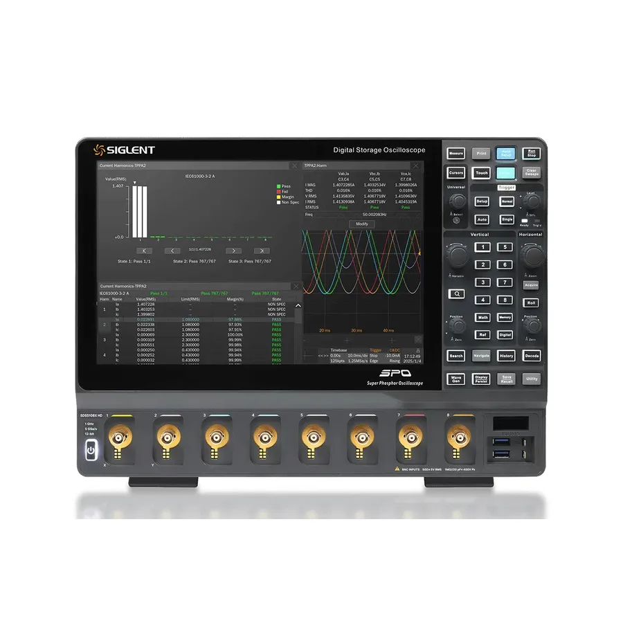 Osciloscopio Digital Siglent SDS5108X HD de 8 Canales