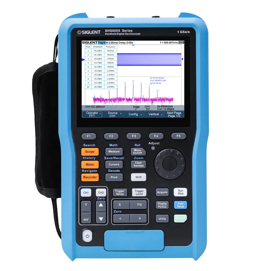 Osciloscopio portátil Siglent SHS810X