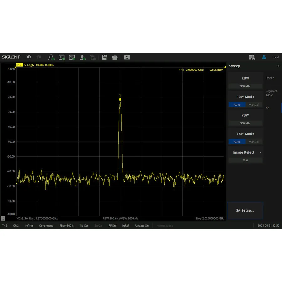 Analizador de Espectro Siglent SNA5000-SA