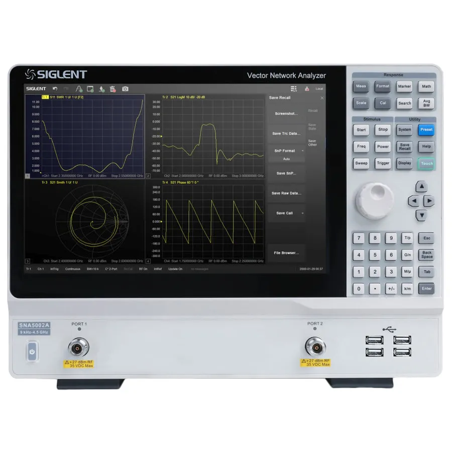 Analizador de Redes Vectoriales Siglent SNA5002A