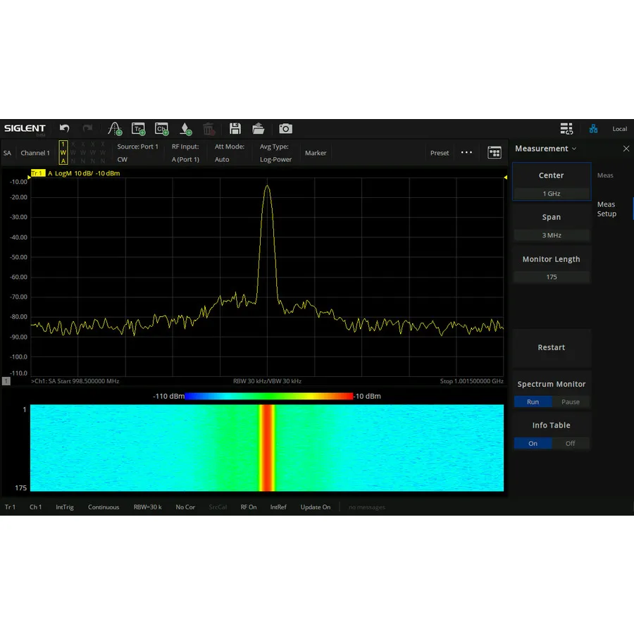 Software de Análisis de Espectro Siglent SNA6000-SA
