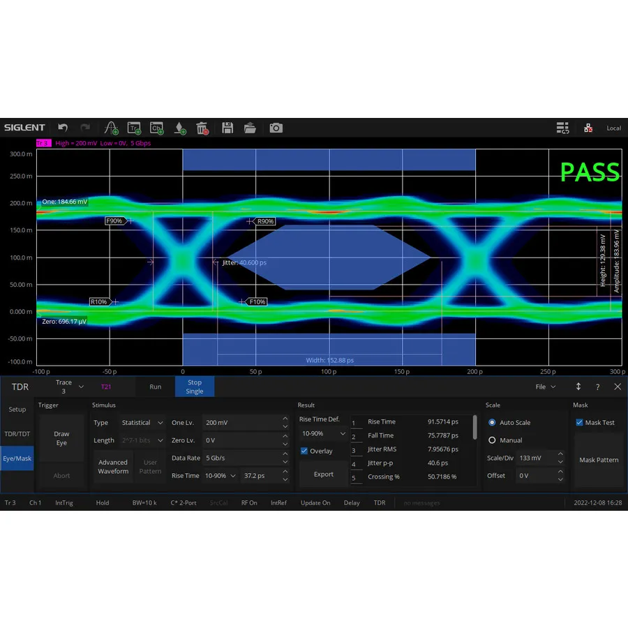 Software de Análisis en el Dominio del Tiempo Siglent SNA6000-TDA