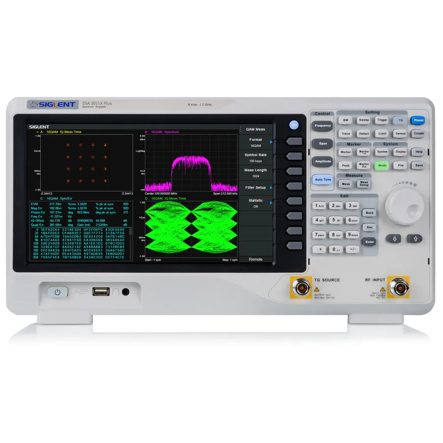 Analizador de Espectro Siglent SSA3015X Plus