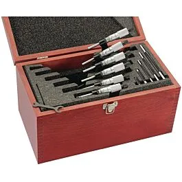 Juego de Micrómetros Externos Starrett ST436.1CXRLZ 0-6"