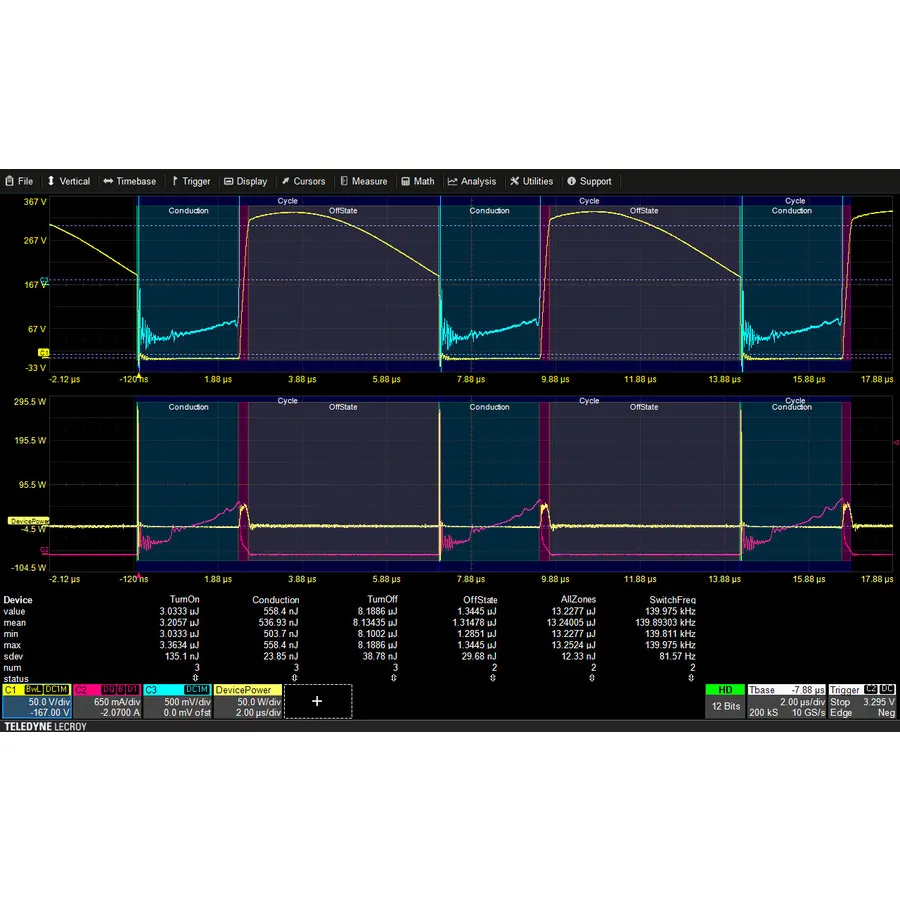 Opción de Análisis de Potencia Teledyne LeCroy HDO4K-PWR