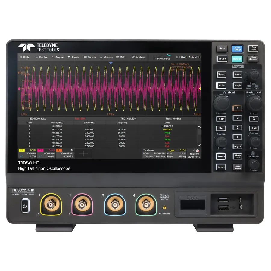 Teledyne LeCroy T3DSO2204HD Osciloscopio Digital