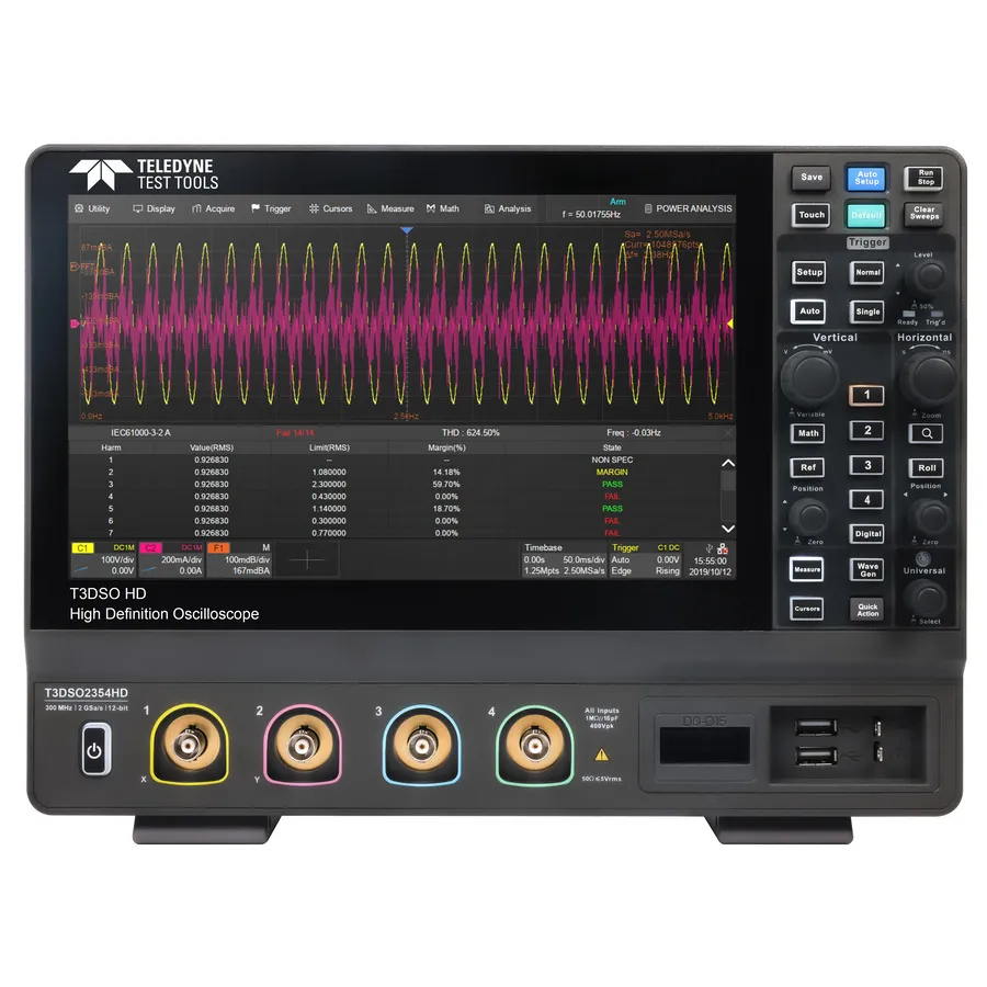 Teledyne LeCroy T3DSO2354HD Osciloscopio Digital