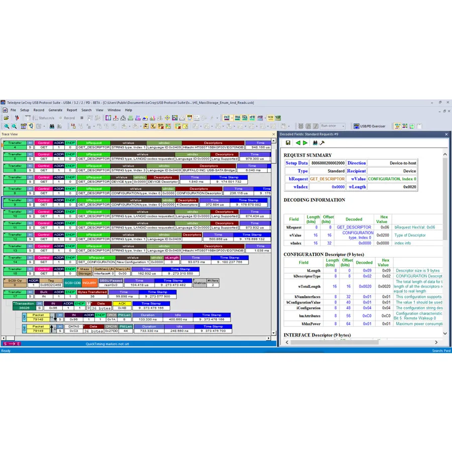 Actualización del Analizador de Protocolos Teledyne LeCroy USB-MCAD-M02-A