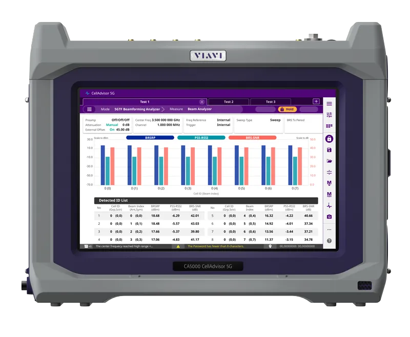 Paquete Viavi CA5000VB2 CellAdvisor 5G