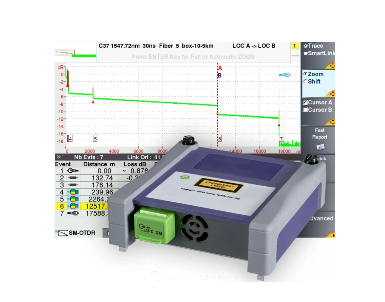 Módulo Viavi E41DWDMC-APC DWDM OTDR