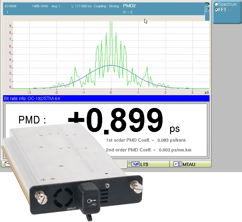 Módulo de Pruebas de PMD Viavi E81IPMD