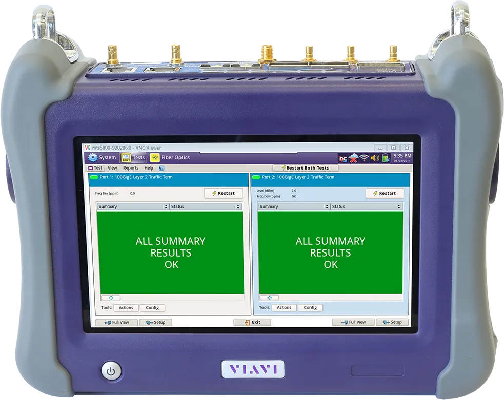 Probador de Red Portátil Viavi TB/MTS-5800-100G